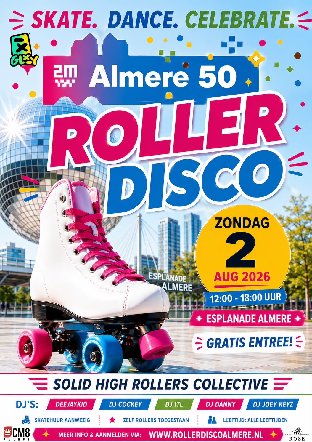 Roller Disco Almere flyer — 2 augustus 2026